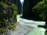 The Aare Gorge, Switzerland, wider places towards the eastern entrance