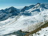 Snowy andorran Pyrenees, near Port d'Envalira