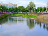 River La Savoureuse, in downtown Belfort, France.