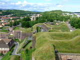 Die Stadtmauer von Belfort, Frankreich