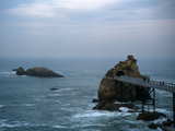 The rock of the Virgin Mary, in Biarritz, french atlantic coast