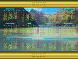 Calendar 2007 wallpaper in English, lake Grimselsee, a swiss Alpine lake
