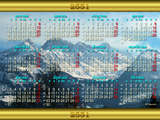 Kalender 2551 Wallpaper auf Thai, die Schweizer Alpen beim Brünigpass
