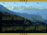 Calendrier 2009, les Alpes Suisses près du lac de Lungern