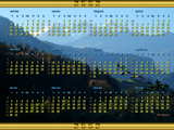 Calendar 2009 Thai, the Swiss Alps near lake Lungern, ปฏิทิน2552 ภูเขา ประเทศสวิส