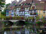 Calendar 2010 river, little Venice in Colmar, Alsace, France
