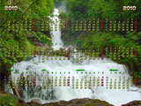 Calendario 2010 cascada, la cascada Giessbach en Suiza