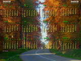 Calendario 2012 otoño, bosque en Linsdorf, Alsacia, Francia