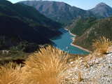 Lake of Chaudanne, artificial lake on the river Verdon, above Castellane, Provence, south of France