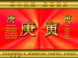 Chinesisches Neujahr, Jahr des Tigers, der Metall Tiger in Chinesischer Schrift, das Sternzeichen, nicht das Tier