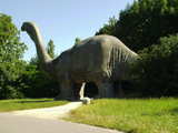 Dinosaur, at the Park im Grünen at Münchenstein, Switzerland