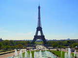 The Eiffel Tower, north-west side, from the Palais de Chaillot