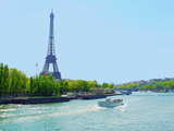 The Eiffel Tower, north-east side, from the Pont de l'Alma