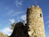 Ruins of the Castle Neu-Falkenstein, the keep, western side.