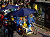 Carnaval de Bâle 2011, flics à vélo