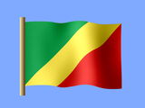 Fond d'écran du drapeau congolais, drapeau de la République du Congo