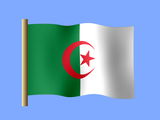 Fond d'écran du drapeau algérien, drapeau de l'Algérie