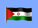 Fond d'écran du drapeau du Sahara occidental, drapeau de la République Démocratique Arabe Sahrawi
