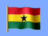 Fond d'écran du drapeau ghanéen, drapeau du Ghana