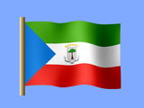 Fond d'écran du drapeau guinéen équatorial, drapeau de la Guinée Equatoriale