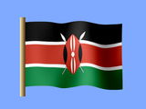 Fond d'écran du drapeau kényan, drapeau du Kenya