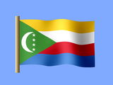 Fond d'écran du drapeau comorien, drapeau des îles Comores