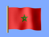 Fond d'écran du drapeau marocain, drapeau du Maroc