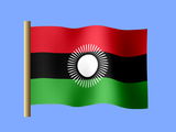 Fond d'écran du drapeau malawite, drapeau actuel du Malawi, depuis le 29 juillet 2010