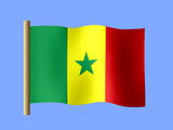 Fond d'écran du drapeau sénégalais, drapeau du Sénégal