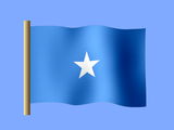 Fond d'écran du drapeau somalien, drapeau de la Somalie
