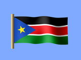 Fond d'écran du drapeau sud-soudanais, drapeau du Soudan du Sud