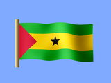 Fond d'écran du drapeau sao-toméen, drapeau de São Tomé et Príncipe