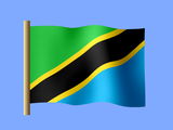 Fond d'écran du drapeau tanzanien, drapeau de la Tanzanie
