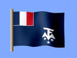 Drapeau TAAF, Fond d'écran du drapeau des Terres Australes et Antarctiques Françaises