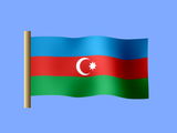 Azerbaijani flag desktop wallpaper, flag of Azerbaijan