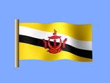 Bruneian flag desktop wallpaper, flag of Brunei Darussalam