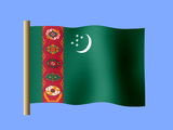 Turkmen flag desktop wallpaper, flag of Turkmenistan
