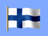 Finnish flag desktop wallpaper, flag of Finland