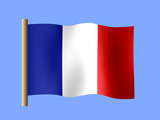 Fond d'écran du drapeau français, drapeau de la France
