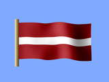 Fond d'écran du drapeau lettonien, drapeau de la Lettonie