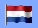 Fond d'écran du drapeau néerlandais, drapeau des Pays-Bas