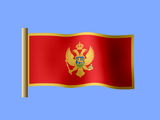 Fond d'écran du drapeau monténégrin, drapeau du Monténégro