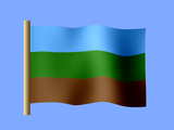 Redondan flag desktop wallpaper, flag of the Kingdom of Redonda in the Caribbean