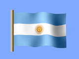 Fond d'écran du drapeau argentin, drapeau de l'Argentine