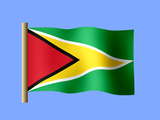 Fond d'écran du drapeau guyanais, drapeau de la Guyane