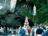 Our Lady of Lourdes, south of France, the grotto of Massabielle where Bernadette Soubirous saw the Virgin Mary