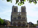 La Cathédrale Notre-Dame, sur l'île de la Cité, Paris, Vue de l'ouest