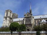 The Cathedral Notre-Dame, on the Ile de la Cite, Paris, 1st arrondissement, View from South