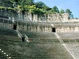 The roman amphitheatre of Orange, south of France, the gradins