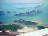 The Pang Nga Bay, southern Thailand, seen from the sky